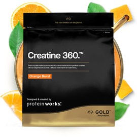 Protein Works Creatine 360 - GOLD Innovation, Creatine Monohydrate, CoQ10, Aquamin, Vitamin D3 & B6, Magnesium, Focus & Mental Clarity, Cell Support, Orange & Mango, 60 Servings, 300 g