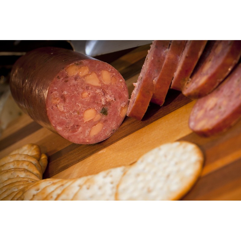 Bison Summer Sausage - Jalapeno Cheddar - case of 4