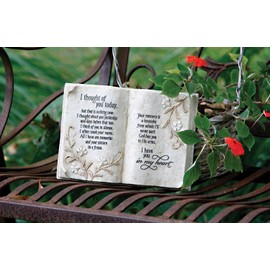 Jozie B 246200 Thought of You Today in Memory Book Shape Plaque