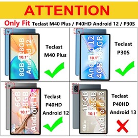 XITODA Case for Teclast P30S, Flip Case Cover with Stand Function Protective Case for Teclast P30S 10.1 Inch Tablet, Black