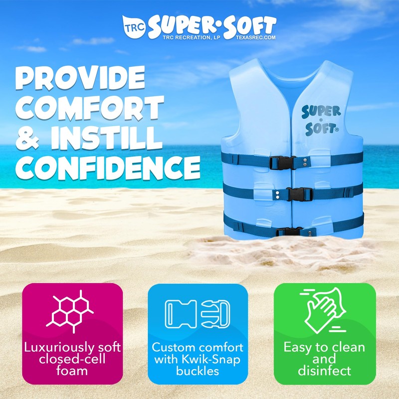 TRC Recreation Super Soft Adult Size XS Life Jacket USCG