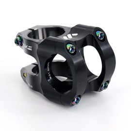 FOMTOR Bike Stem 31.8x35mm Short MTB Stem 0 Degree Handlebar Riser Ultra-Light CNC Aluminum Alloy Handlebars Clamp for Mountain Bike, Road Bikes, MTB Downhill BMX with Tool and Bolts