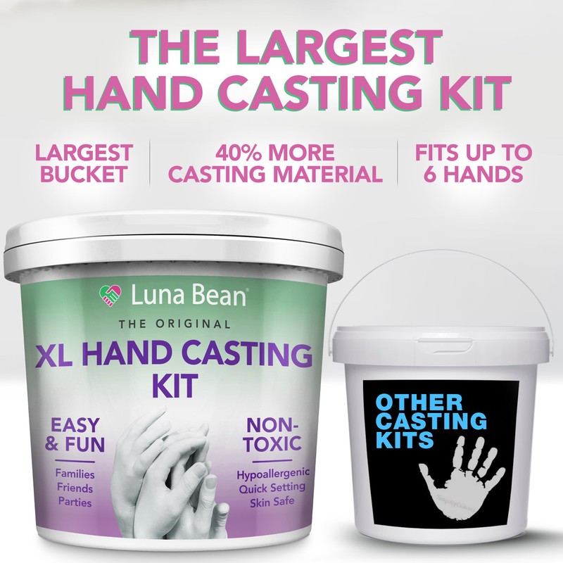 Luna Bean XL Family Hand Casting Kit – Extra Large