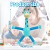 ZZRSYJ Pack of 4 Telescopic Suction Cup Giraffe Toy, Telescopic