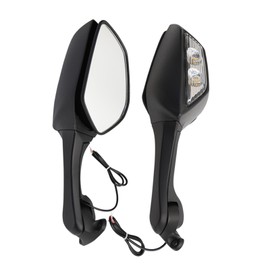 Minho Motorcycle Rearview Mirrors with Built-In Turn Signals Fit for Kawasaki ZX-10R 2021-2023