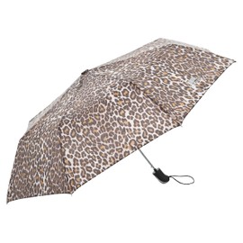 Trespass Unisex Maggiemay Umbrella with Sleeve, Leopard Print,Brown, One Size