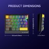 A.JAZZ AK029 Wired One-Handed RGB Gaming Keyboard,29-Key Layout with Magnetic