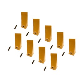 Mini Excavator Bucket Long Dirt Teeth, 238-3202 LP w/Pins, Fits CAT VRS-50 (9)