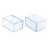 Flyshop 12 x PVC Chair Leg Caps Scratch Resistant Rectangular