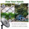 CIRYASR Solar Drip Irrigation System with 2200mAh Battery and 6