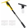 Mellif Window Vacuum Squeegee Cordless Rechargeable 36"-61" Telescopic Pole