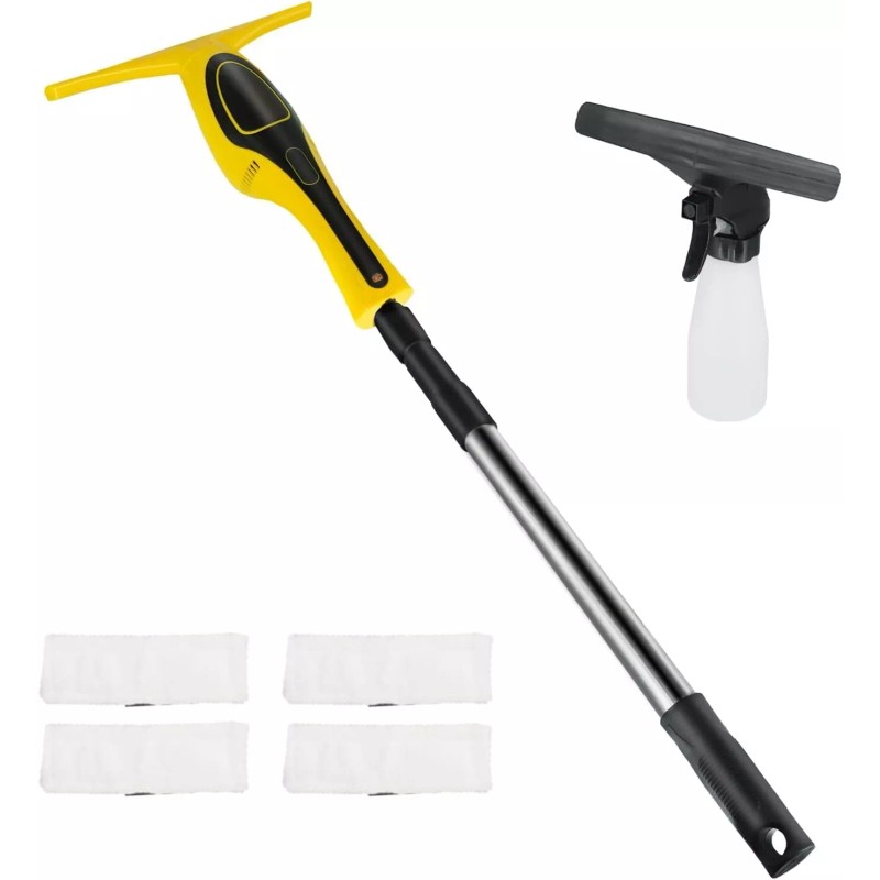 Mellif Window Vacuum Squeegee Cordless Rechargeable 36"-61" Telescopic Pole