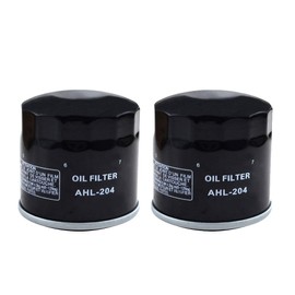 AHL 2 x Oil Filter Black for Kawasaki Z750 750 2004-2006 / Z750S 750 2005-2006