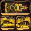 Mould King 15084 Construction Bulldozer Kit, 1508-Piece Engineering Vehicle Model