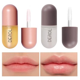 Base Moisturizer Plumper Lip Gloss, Natural Lip Enhancer and Lip Care Serum, Day and Night Cream, Natural Lip Enhancer for Fuller, Softer Lips, Lasting Sexy Lips