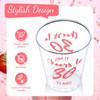 Zubebe 100 Pieces Cheers to 30 Years Shot Glasses 2