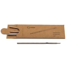 MORWE Ballpoint Pen Refills Black / Set of 5 Standard Refills A2 / X10 Suitable for Many Metal Ballpoint Pens / Ballpoint Pen Refills for Refillable Sustainable Ballpoint Pens Black Ink