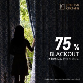 jinchan Room Darkening Curtains for Bedroom Blue Damask Patterned Curtains 63 Inch Length for Living Room Linen Textured Vintage Drapes Medallion Window Treatments Grommet Top 2 Panels Set