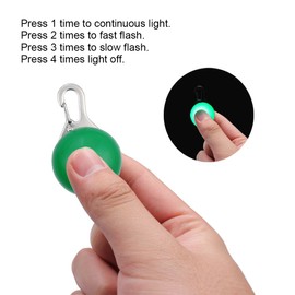 [OWUDE] 犬ライト ペット首輪ライト 8個クリップの魅力なライト、ペット防水安全夜中に歩いてLEDライト バッテリーを含む（青+オレンジ+ピンク+黄+赤+緑+白+カラー）