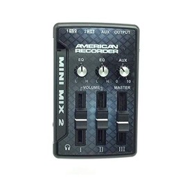Mini Mix 2-3 Channel In / 2 Out Portable Mini Audio Mixer with USB Interface