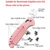 Custom Spindle Back Clamps Screws For Benchmade 555-556-557 Mini Griptilian