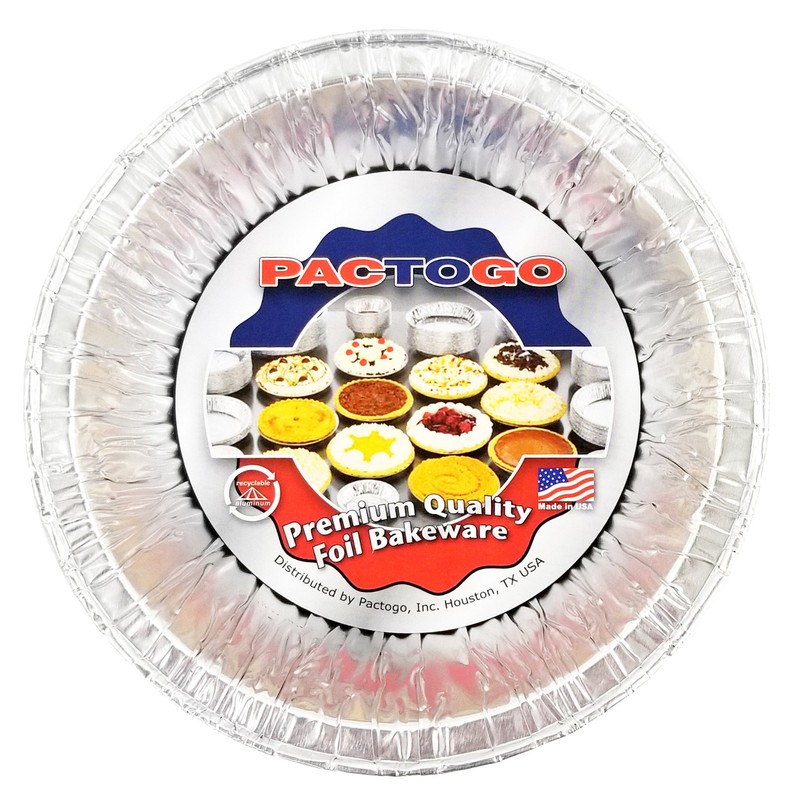 PACTOGO Disposable Aluminum 5 3/4" Meat Pot Pie Extra Deep