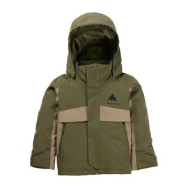 Burton Toddlers’ Ascutney 2-Layer Insulated Jacket – Waterproof Winter Coat for Boys & Girls with Room to Grow System – Forest Moss/Summit Taupe, 3T