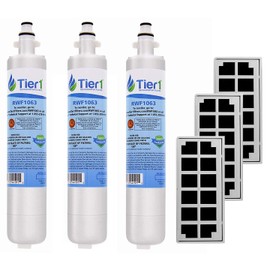 Tier1 RPWF Refrigerator Water & Air Filter Combo 3-pk | Replacement for GE RPWF (NOT RPWFE), WSG-4, MPF15350, DWF-36, R-3600, OPFG3-RF300, RWF3600A, WD-RPWF, WF277, ODORFILTER, Fridge Filter