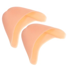 PACKOVE Silicon Toe Caps for Ballet Shoes Nude Metatarsal Pads Protects Front Sole Toes Soft Material Comfortable Fit for Dance Workouts Dimensions