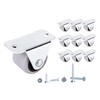Castors 10 Pcs 30mm Small Furniture Castors Rubber Non Rotating