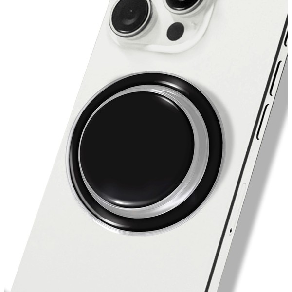 TTangrip Compatible with Magsafe Magnetic Black and Transparent Design Collapsible
