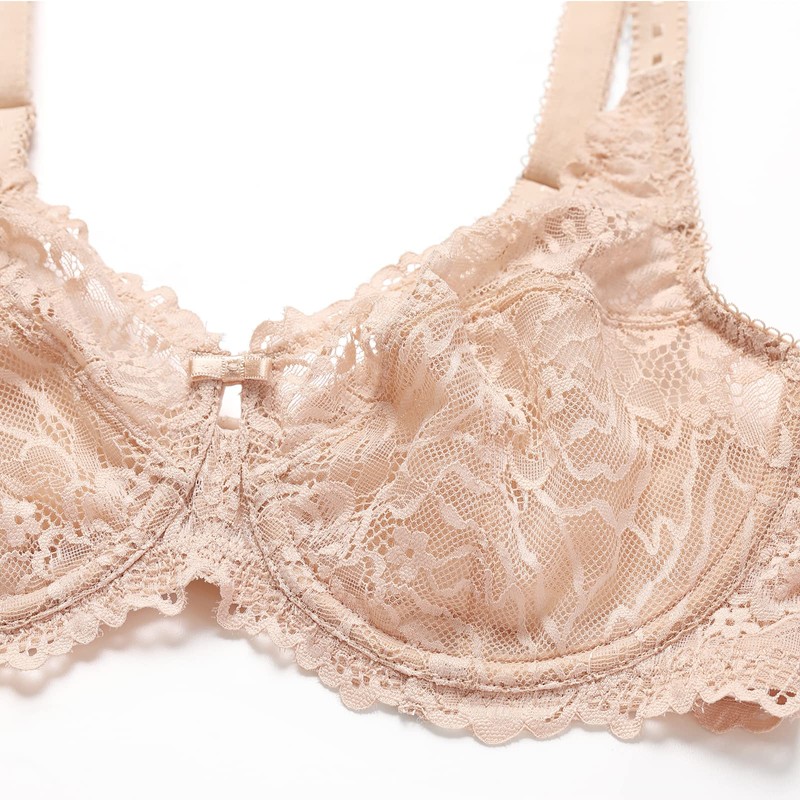 DELIMIRA Women's Plus Size Bra Full Coverage Minimiser Non Padded