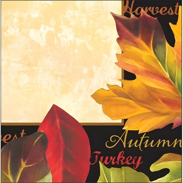 Creative Converting Autumn Expressions 3-Ply Lunch Napkins Fall Autumn Thanksgiving