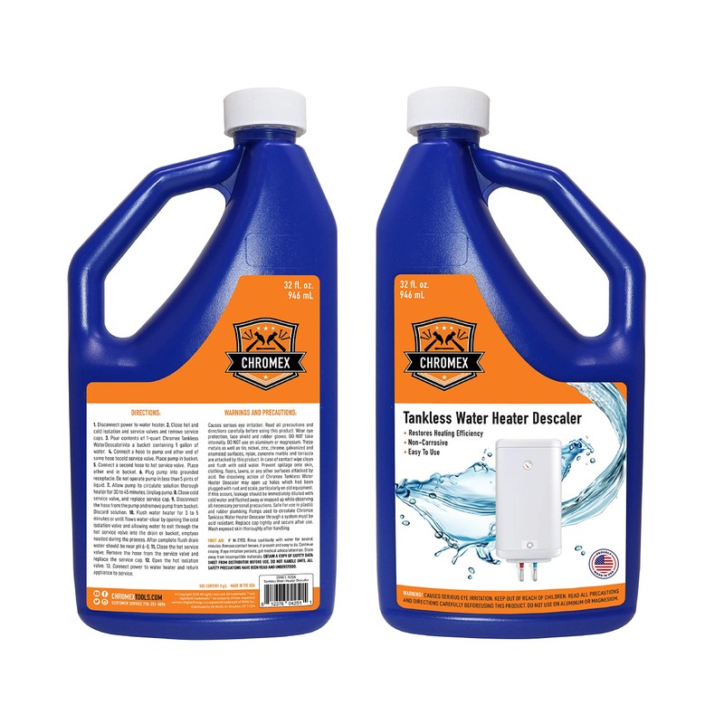Chromex Tankless Water Heater Descaling Solution | Highly Effective Descaler