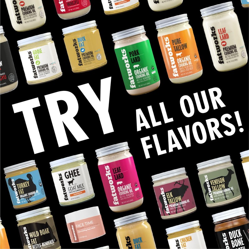 Certified Organic Grass-Fed Beef Tallow 1 Gallon