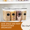 Cereal Containers Storage Set (4L / 135.2oz), 4PCS Airtight Food