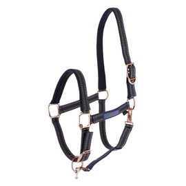 Horse Headcollar for Goleygo System Blue/Caramel Pony