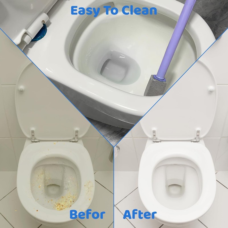 Pumice Stone Toilet Bowl Cleaner,Bathroom Cleaner Brush Toilet Wand Refills