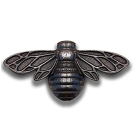Solid Brass Bee Door Knocker,6.3 Inches Wide,3.5 inches Tall (Black Oxide)