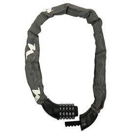 ニッコー(NIKKO) 5桁ダイヤル式チェーンロック (開錠番号変更可能) N661C750GR スチールグレー 線径φ6mmチェーン×750mm