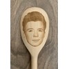 Rick Astley Merch Gift Idea Image On A Wooden Spoon-Novelty