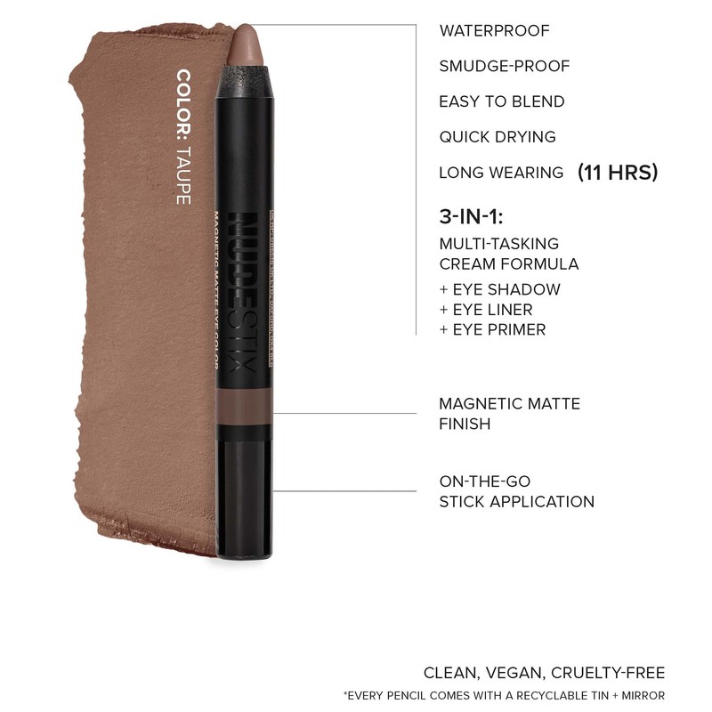 NUDESTIX Magnetic Matte Eye Colour (Various Shades), Terra