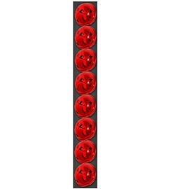Toyland® 8 X 4cm Red Jingle Bells - Christmas Decorations - Tree Decorations - Christmas Ornaments
