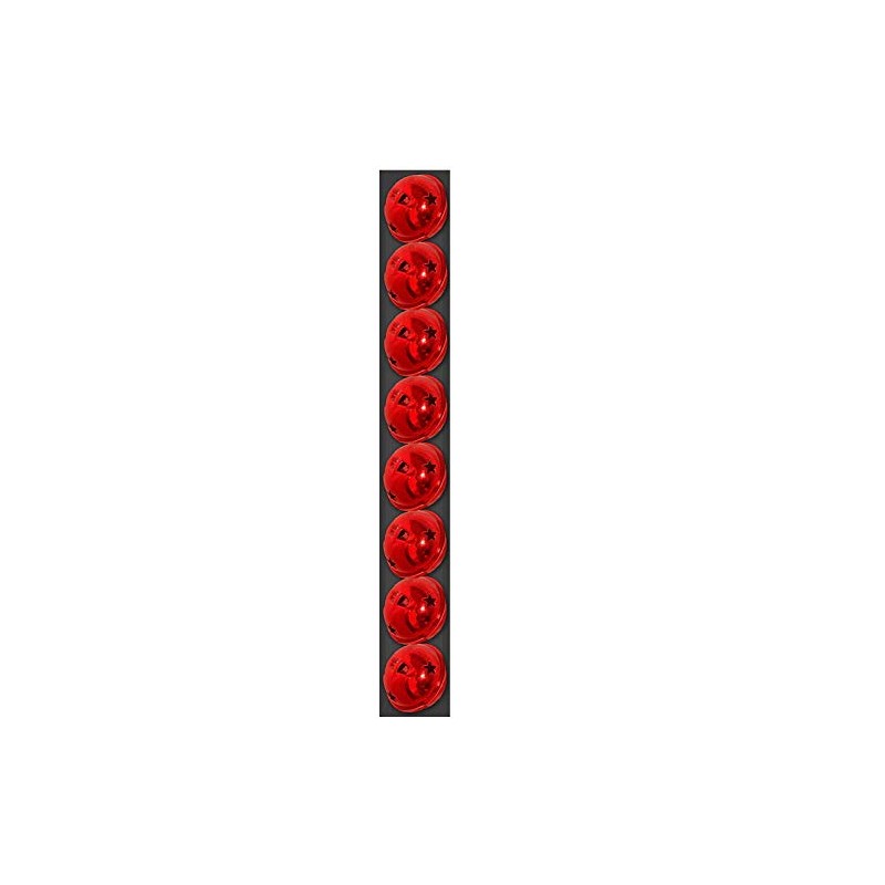 Toyland® 8 X 4cm Red Jingle Bells - Christmas Decorations
