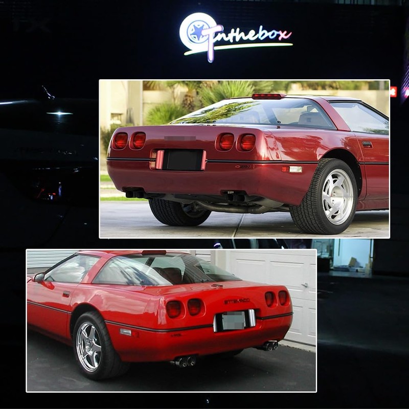 GTINTHEBOX 2PCS Smoked Lens Tailgate Reverse Backup Lights Lamps for