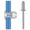 AB3-2V, Marson, Klik-Fast Open End Rivets, Diameter: 0.094 Inch, Mandrel