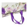 Beautiful Purple Floral Gift Bag with Ribbon, Medium Large