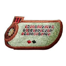 ID 8604 Roulette Wheel Table Patch Casino Gambling Embroidered Iron On Applique