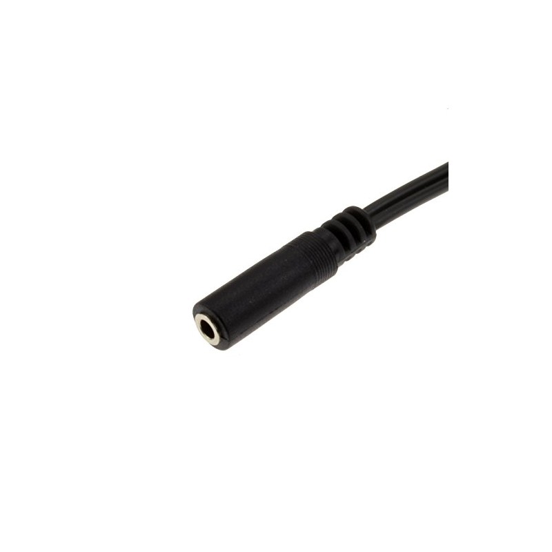 kenable 2.5mm Right Angled Stereo Jack Plug to 3.5mm Socket