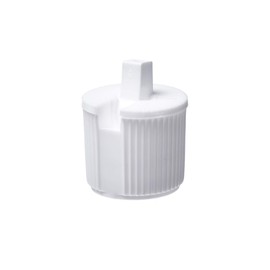 Consolidated Plastics 41239 White Flip Top Dispensing Cap, 18mm, 18-400 Finish, 12 Piece